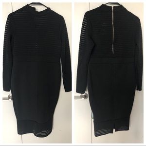 Black sheer Boohoo dress